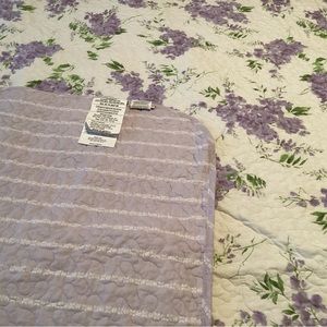 Laura Ashley Quilted Coverlet and Shams
